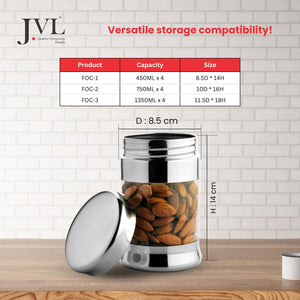 Fusion Canister Combo Set of 4