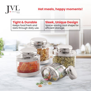 Oval Canister Combo Set of 4