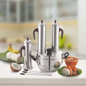 3 Puttu Maker with Tri-Ply Base