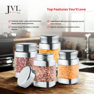 Square Canister Combo Set of 4