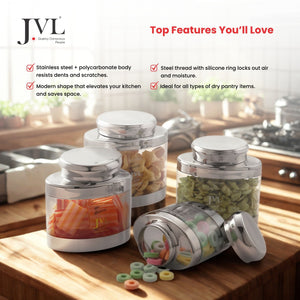 Oval Canister Combo Set of 4