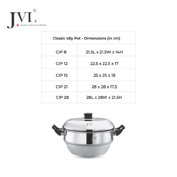 3 in 1 Classic Idly Pot with Tri-Ply Base