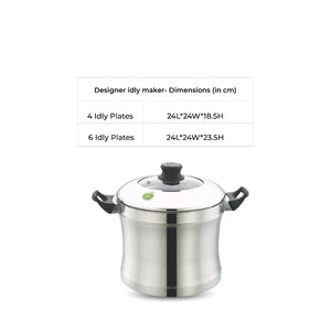 Designer Idly & Dhokla Maker with Plain Steel Lid Only