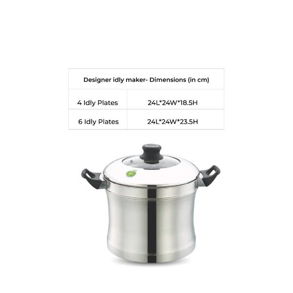Designer Idly & Dhokla Maker with Plain Steel Lid Only