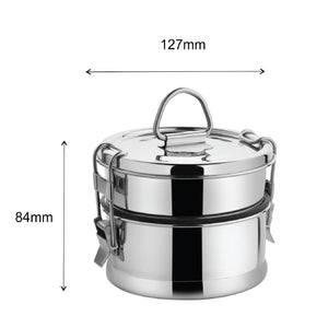 Round Leak Proof Lunch Box (Two Tier)