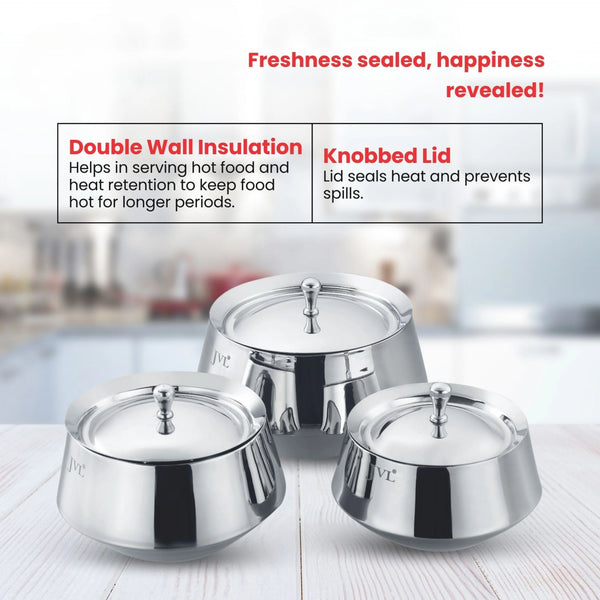 Double Wall Serving Bowl (Matt Finish)