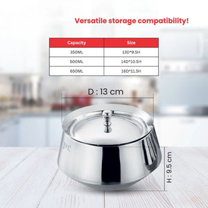 Double Wall Serving Bowl (Mirror Finish)