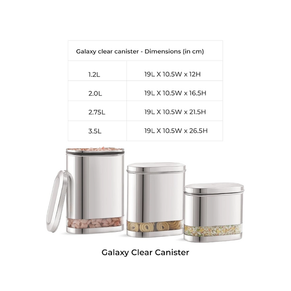 Galaxy Clear Canister
