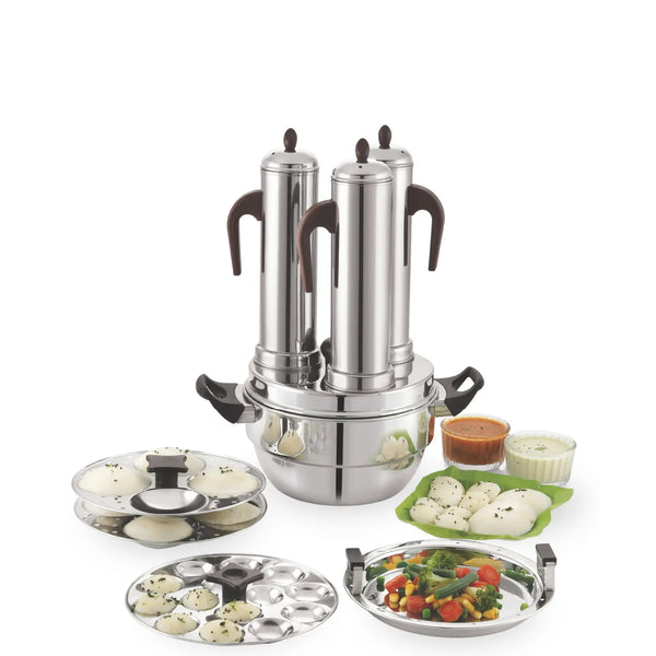 Multi Purpose Puttu Maker with Tri-Ply Base