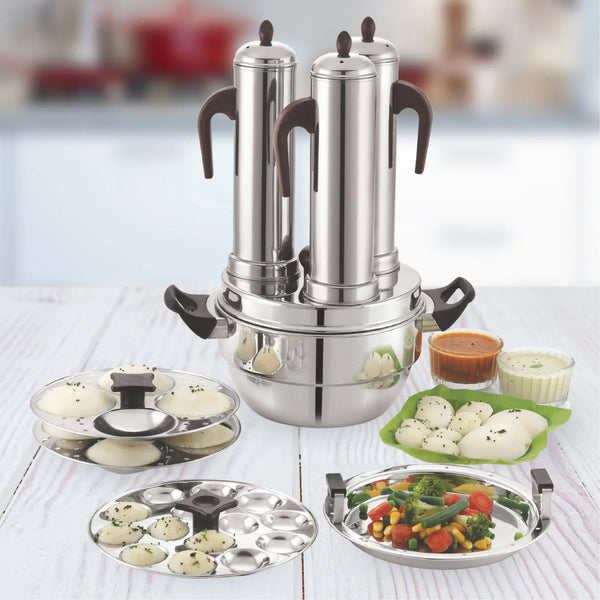 Multi Purpose Puttu Maker with Tri-Ply Base