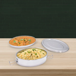 Oval Lunch Box (With Steel Plate)