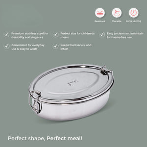 Oval Lunch Box (With Steel Plate)