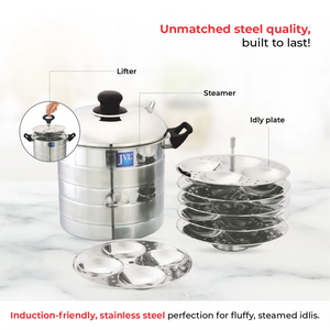 Prime Idly Maker with Tri-Ply Base