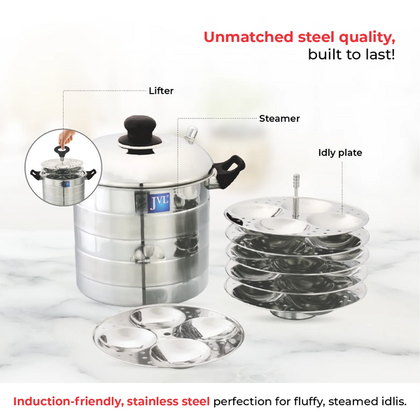 Prime Idly Maker with Tri-Ply Base