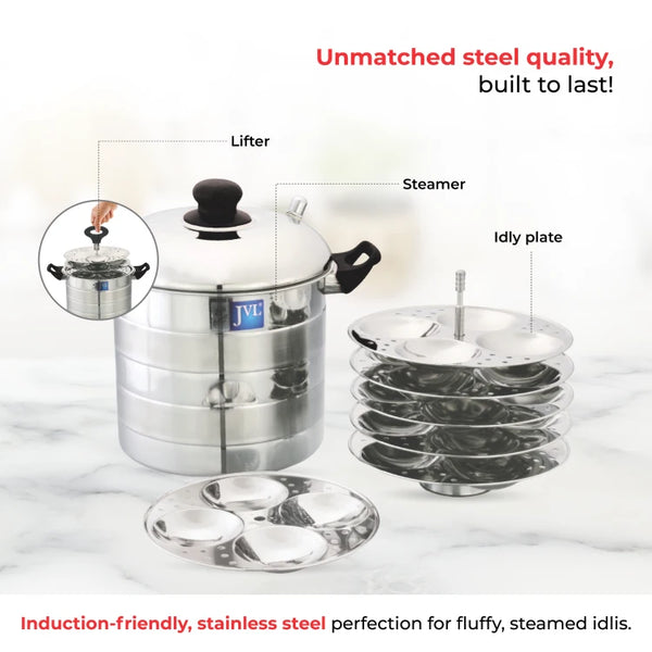 Prime Idly & Dhokla Maker with Tri-Ply Base