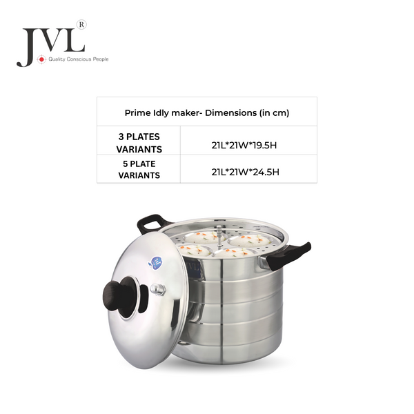 Prime Idly & Dhokla Maker with Tri-Ply Base