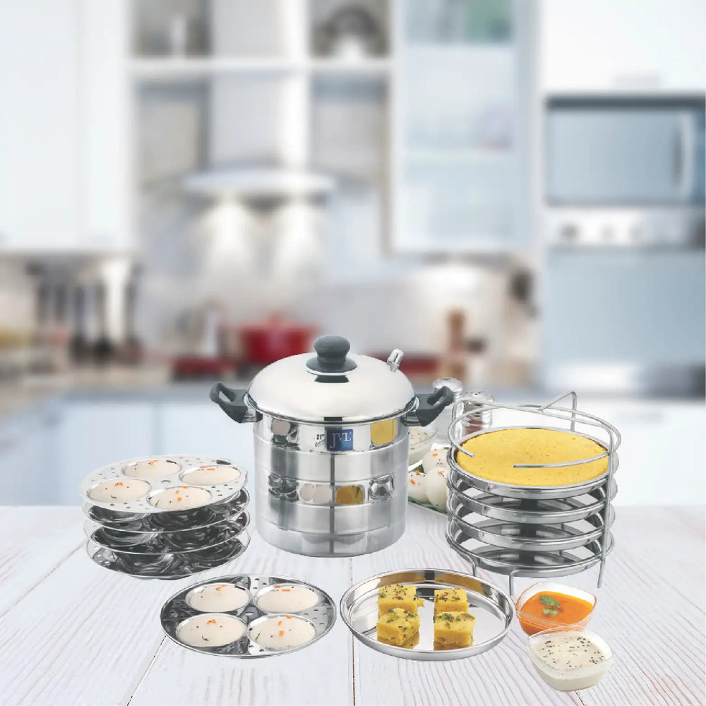 Prime Idly & Dhokla Maker with Tri-Ply Base