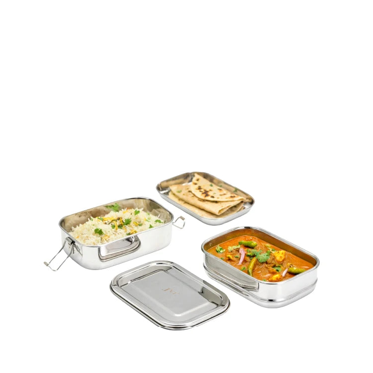 Rectangular Lunch Box (With Steel Plate)