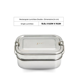 Rectangular Lunch Box (With Steel Plate)