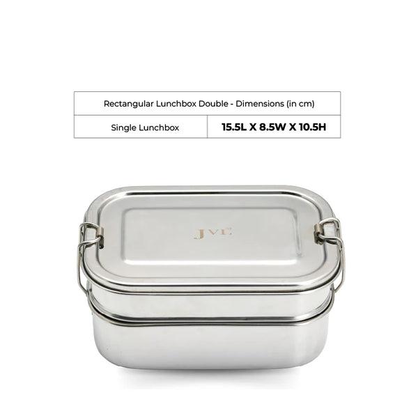 Rectangular Lunch Box (With Steel Plate)