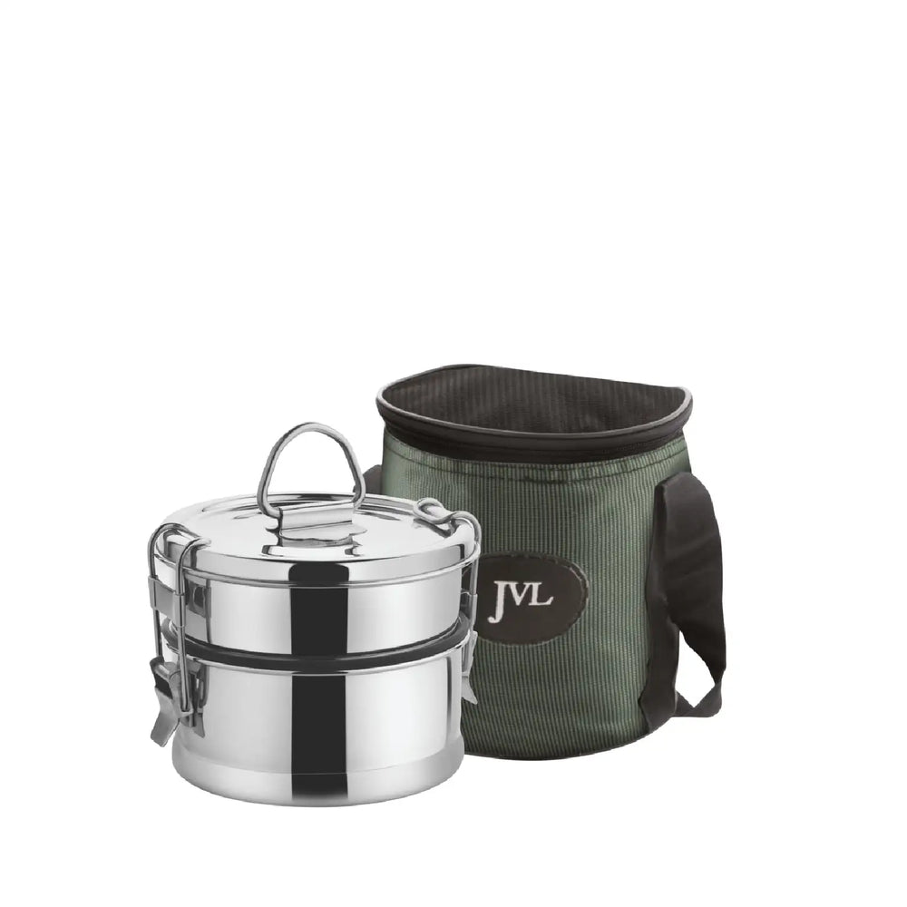 Round Leak Proof Lunch Box (Two Tier)