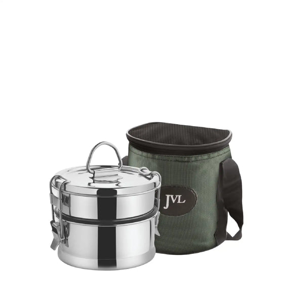 Round Leak Proof Lunch Box (Two Tier)