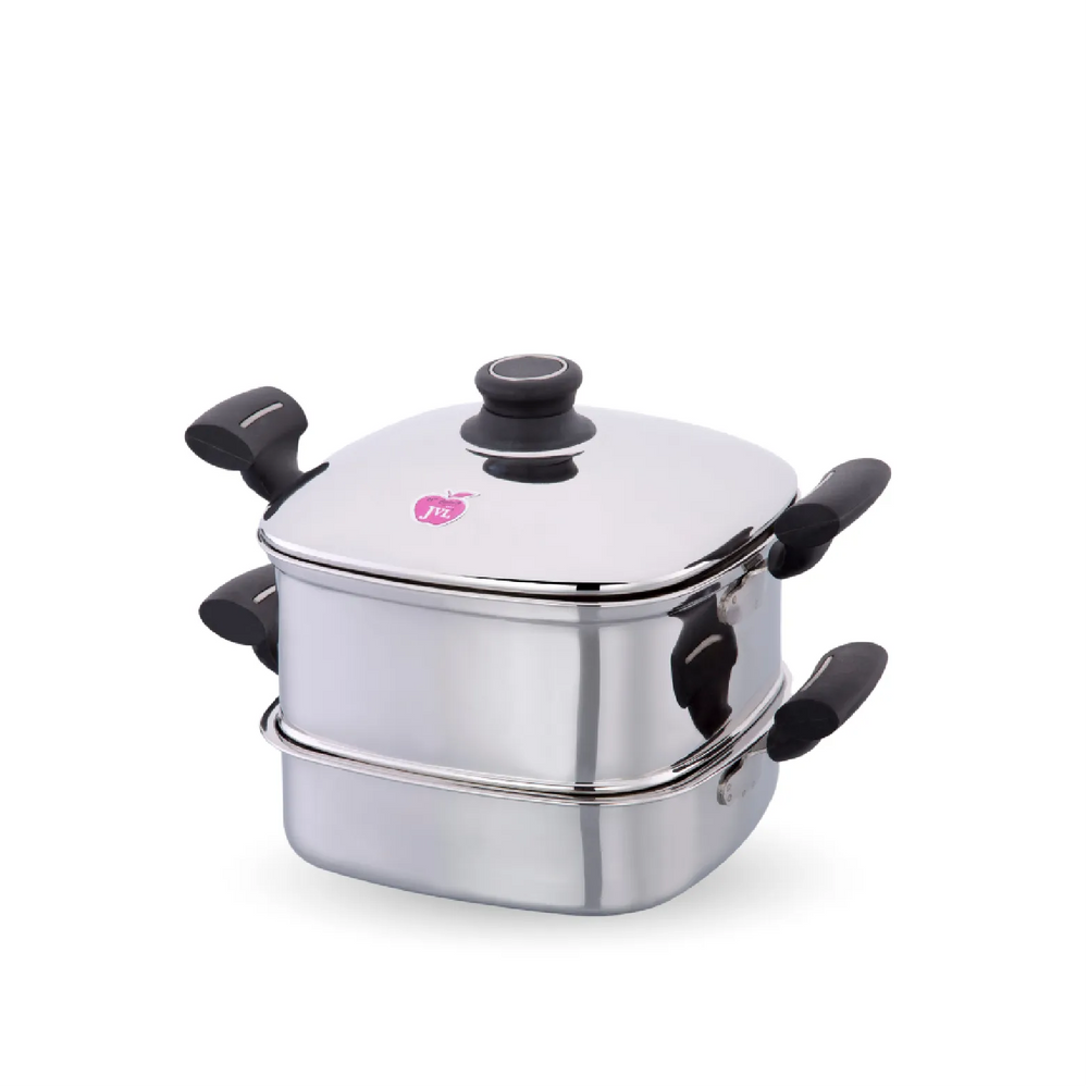 Multi Purpose Small Square Steamer with Tri-Ply Base