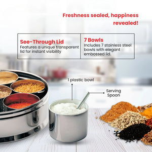 Spice Tin with See-Through Lid
