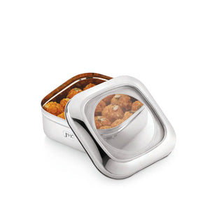 Square Costa Tin - Plain Steel Lid