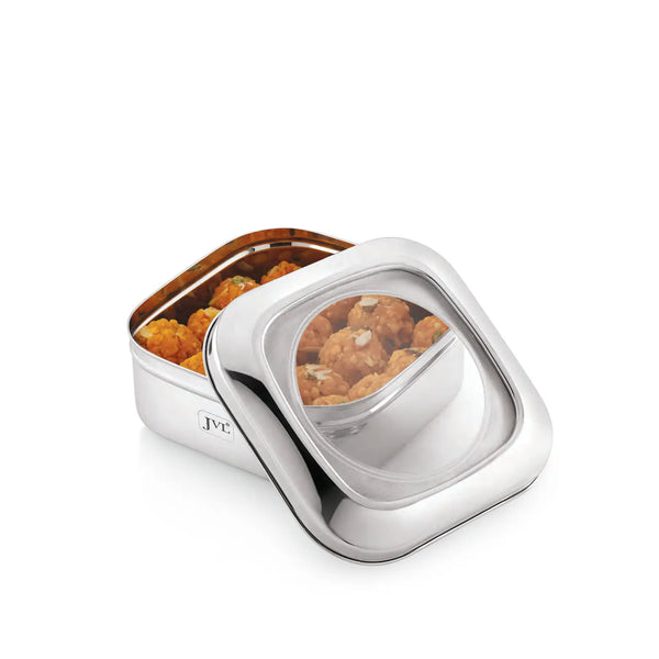 Square Costa Tin - Plain Steel Lid