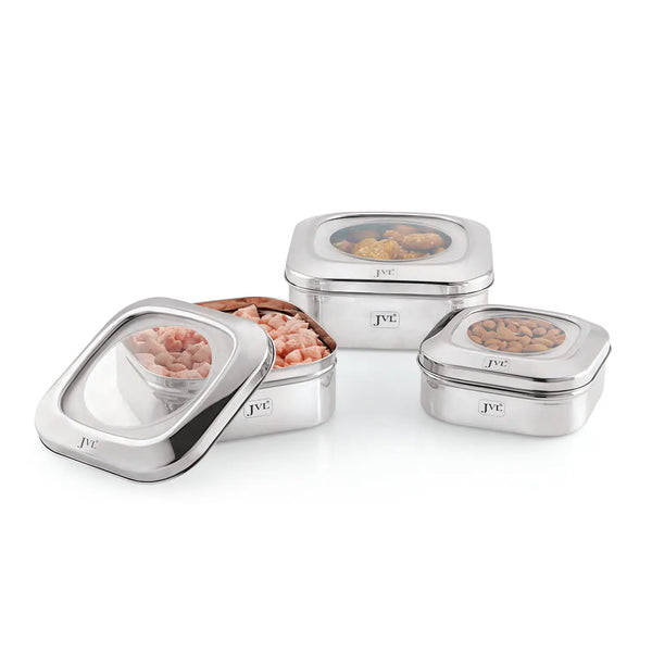 Square Costa Tin - Plain Steel Lid