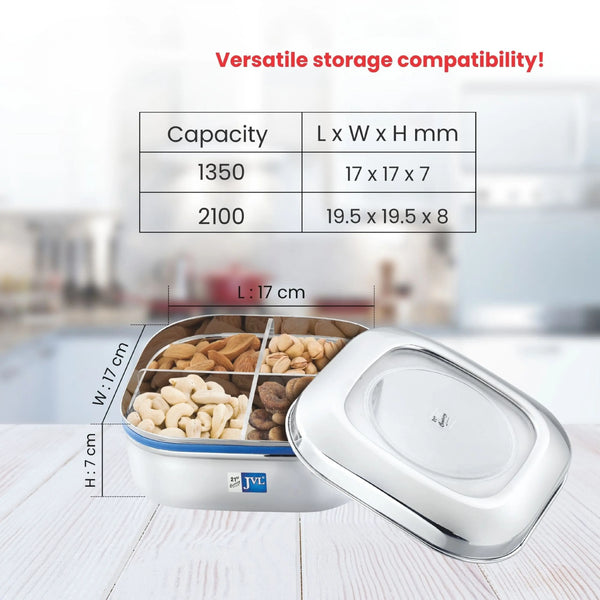 Square Dry Fruit Tin