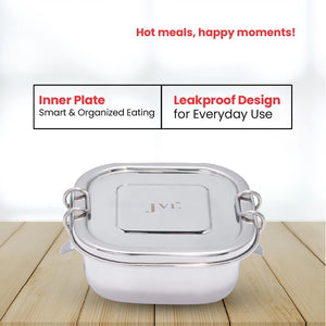 Square Leak Proof Lunch Box  (Single tier)