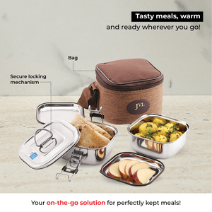 Square Leak Proof Luch Box (Two Tier)