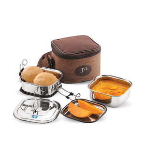 Square Leak Proof Luch Box (Two Tier)