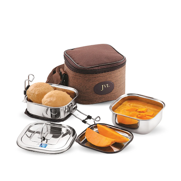 Square Leak Proof Luch Box (Two Tier)