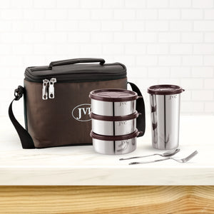 #3containers(300ml),1tumbler(500ml),1bag,1spoon,1fork