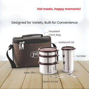 #3containers(1*200ml,1*300ml,1*450ml),1tumbler(500ml),1bag,1spoon,1fork