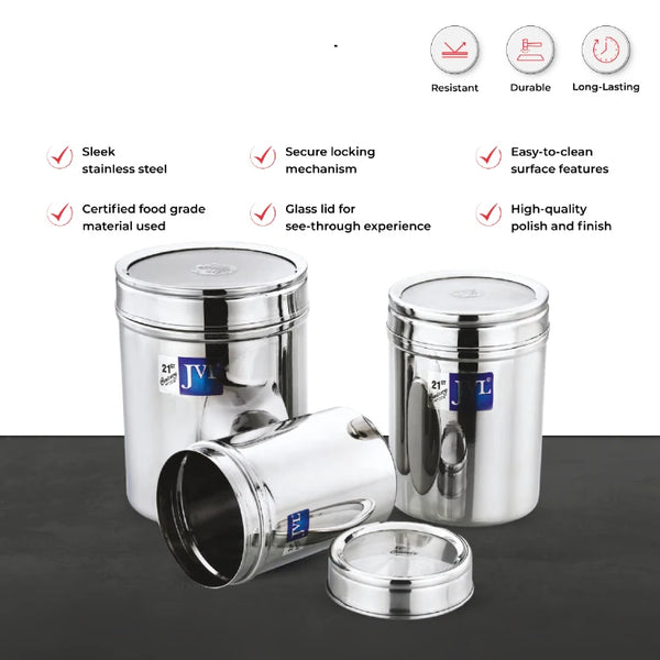 Vintage Clear Canister