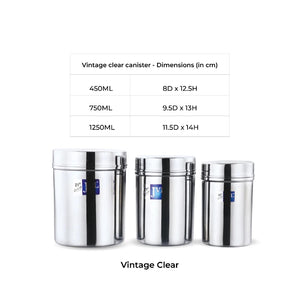 Vintage Clear Canister