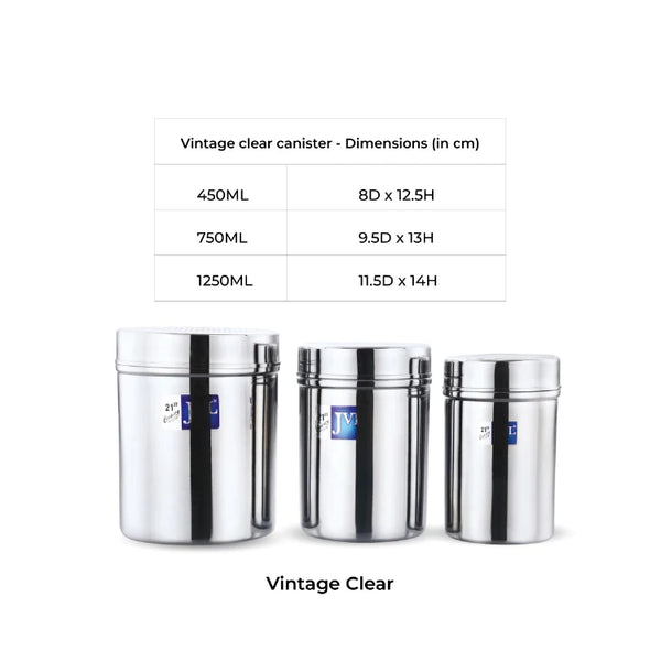 Vintage Clear Canister