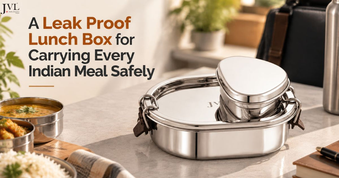 A Leak Proof Lunch Box for Carrying Every Indian Meal Safely
