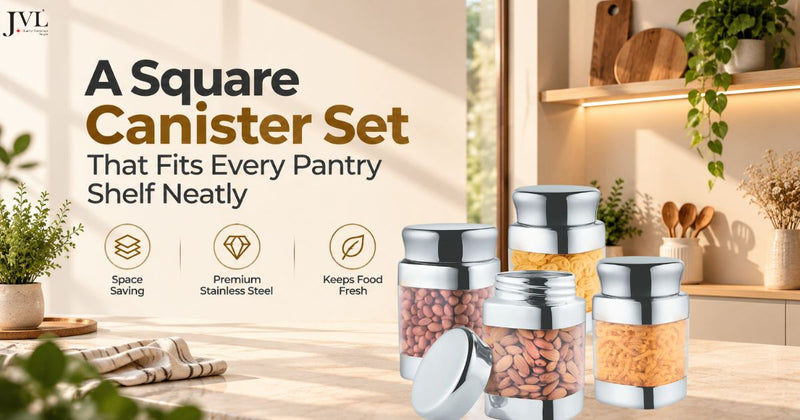 A Square Canister Set That Fits Every Pantry Shelf Neatly