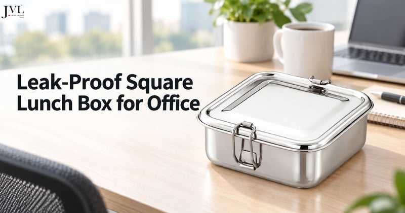 Leak-Proof Square Lunch Box for Office