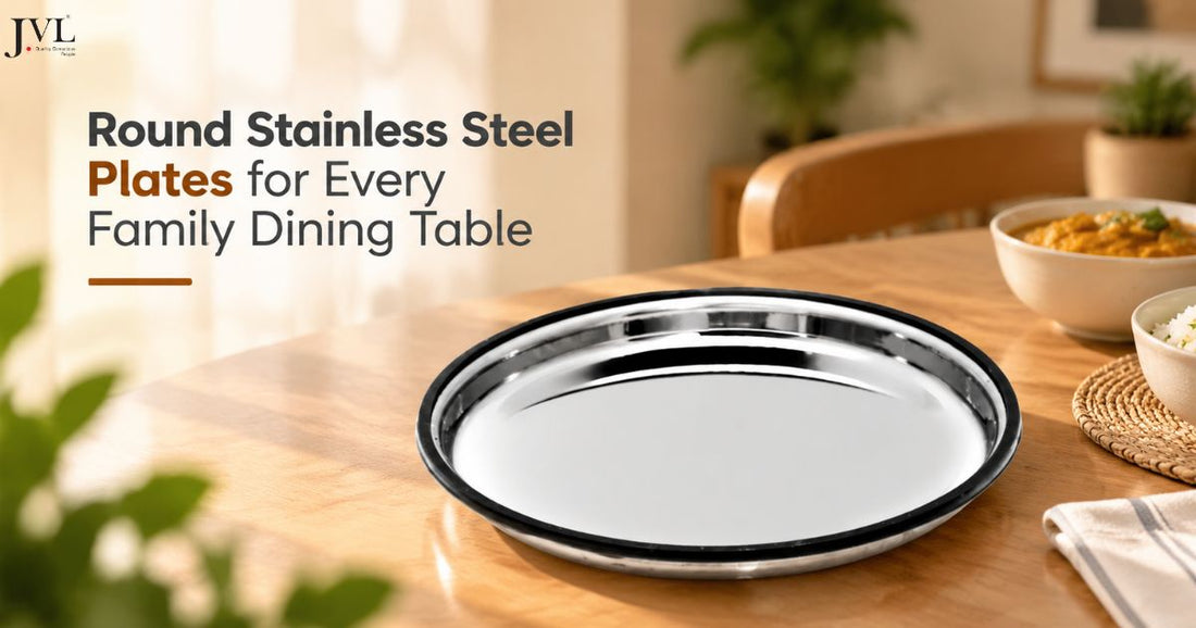 Round Stainless Steel Plates for Every Family Dining Table
