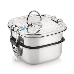Square Leak Proof Lunch Box (Two Tier)
