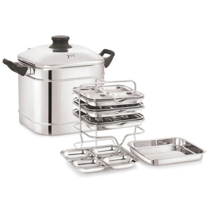 Square Idly & Dhokla Maker with Triply Base