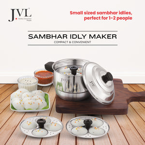 2 in 1 Sambhar Idly Maker with Triply Base