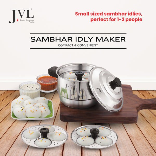 2 in 1 Sambhar Idly Maker with Triply Base