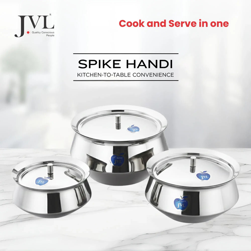 Normal Pot Stainless Steel Handi & Cooking Pots - JVL Classicware